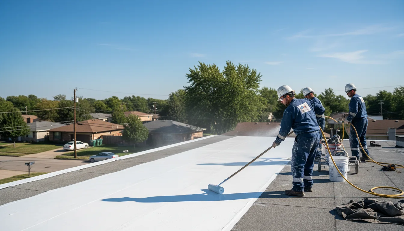 Commercial roof coating in Pleasant Hall, PA near me